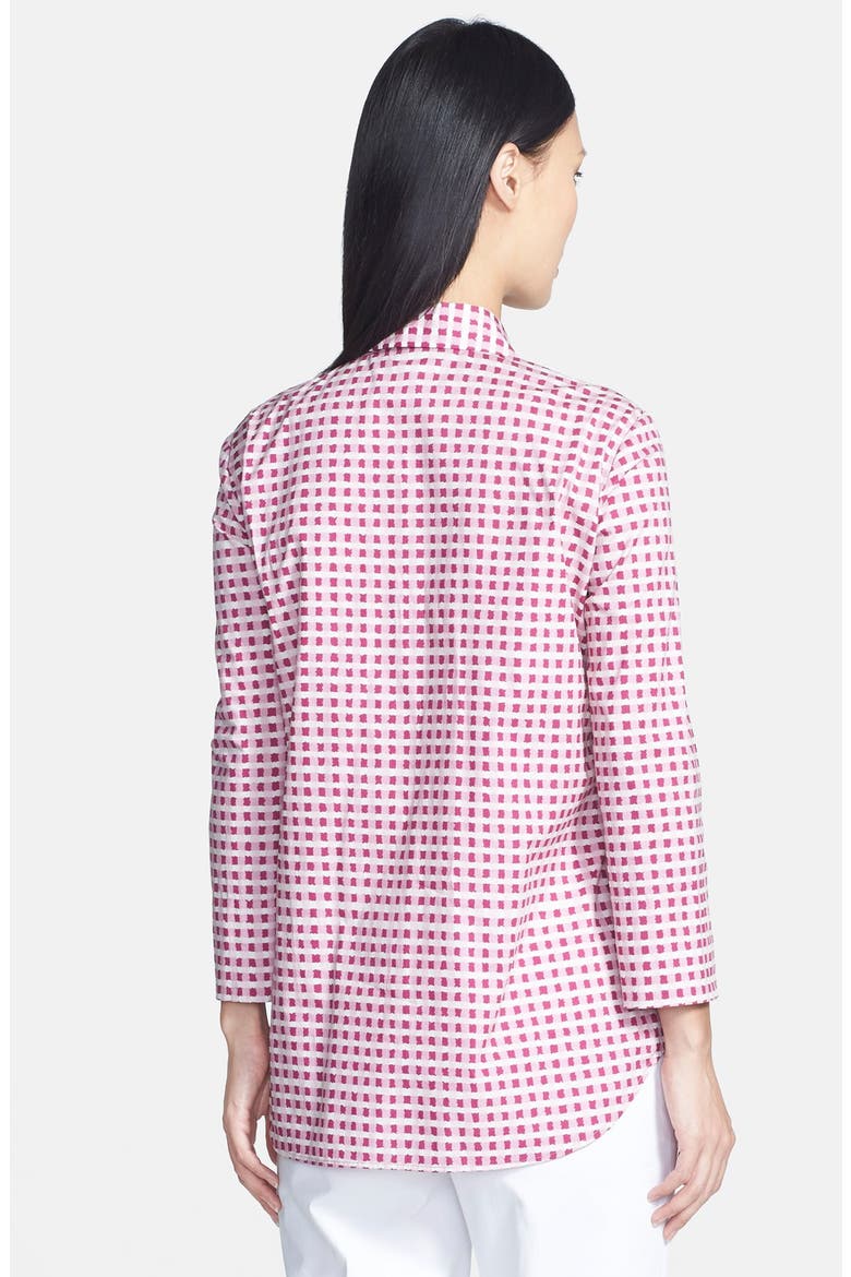 Wavy Gingham Blouse, Alternate, color, WILDFLOWER MULTI