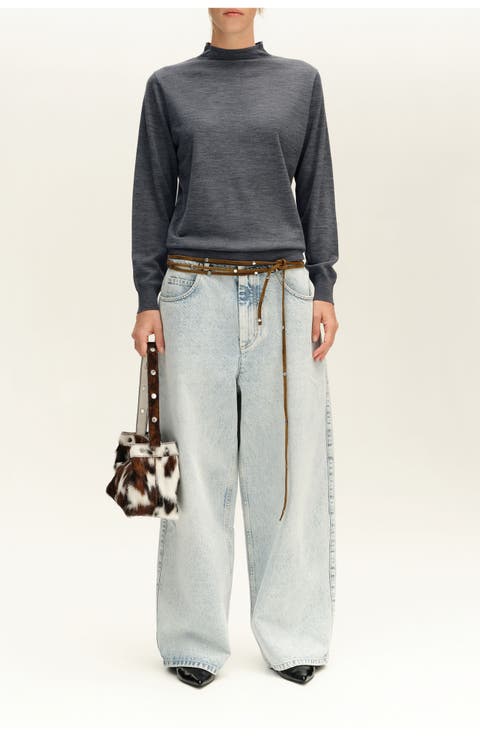 Merino Wool Turtleneck Sweater