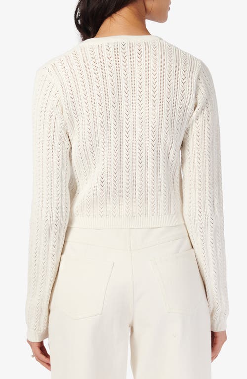 Cami Nyc Dresden Pointelle Crop Cardigan In White