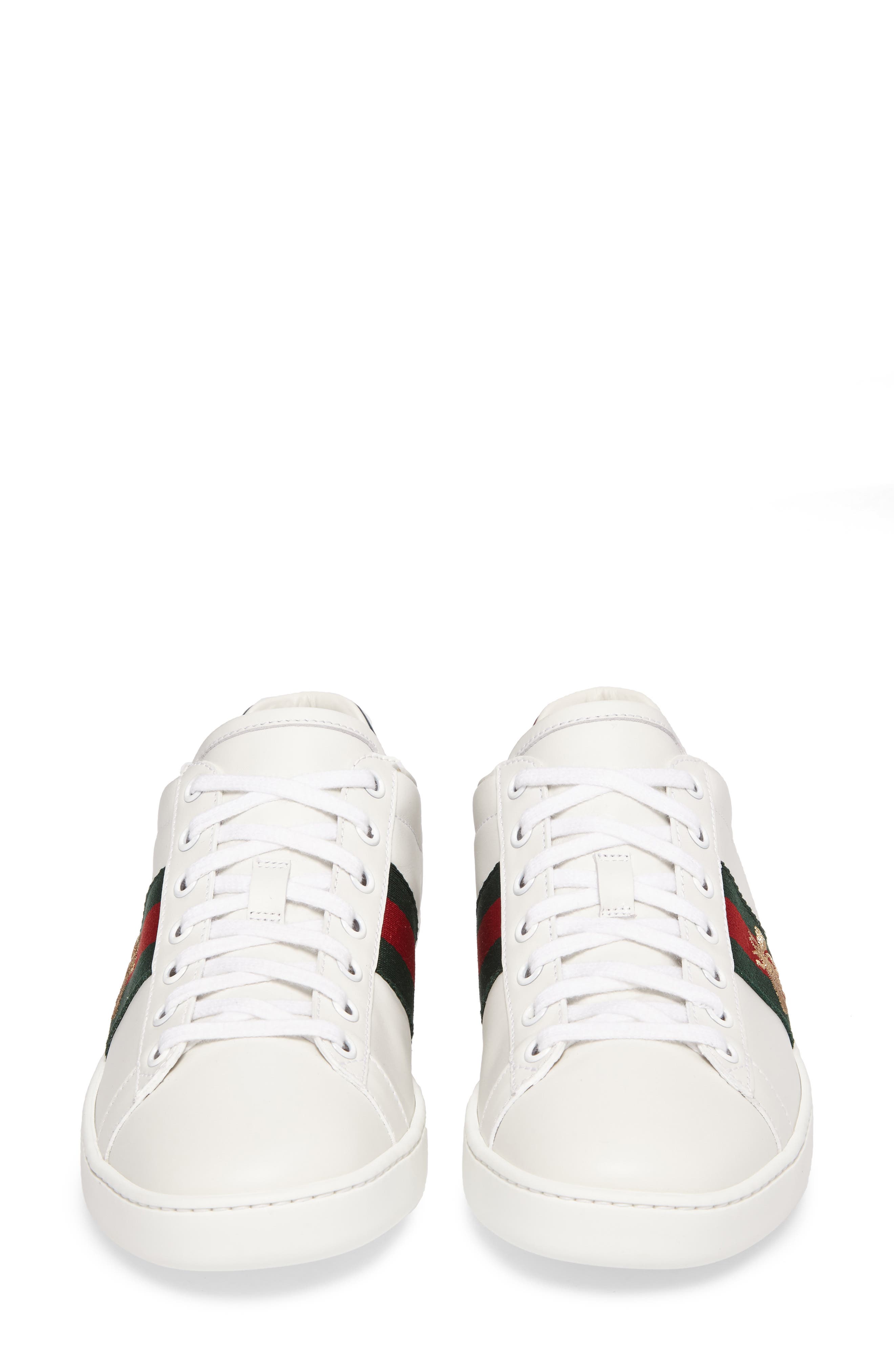 Gucci New Ace Sneaker, Alternate, color, Bianco-Vrv