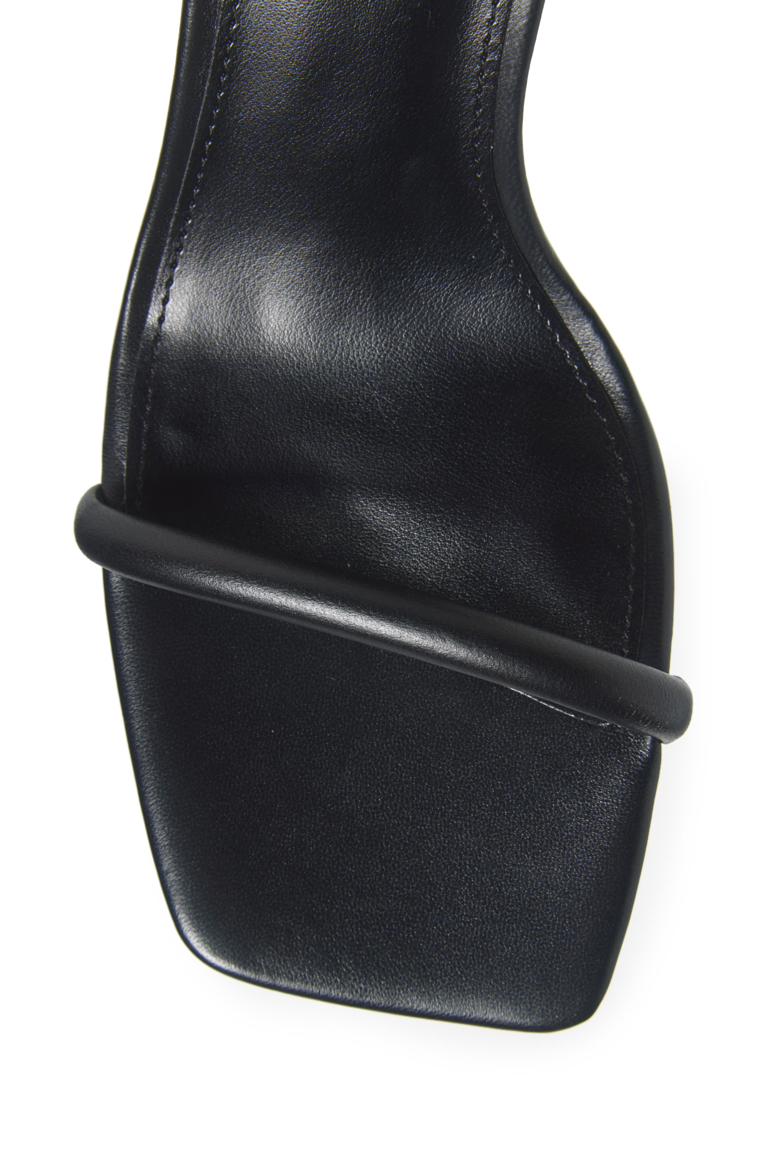 Steve Madden Eryka Ankle Strap Sandal, Alternate, color, Black Leat