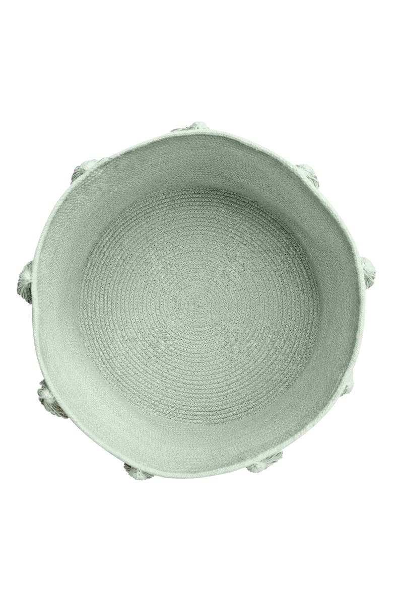 Lorena Canals Tassel Basket, Alternate, color, Blue Sage