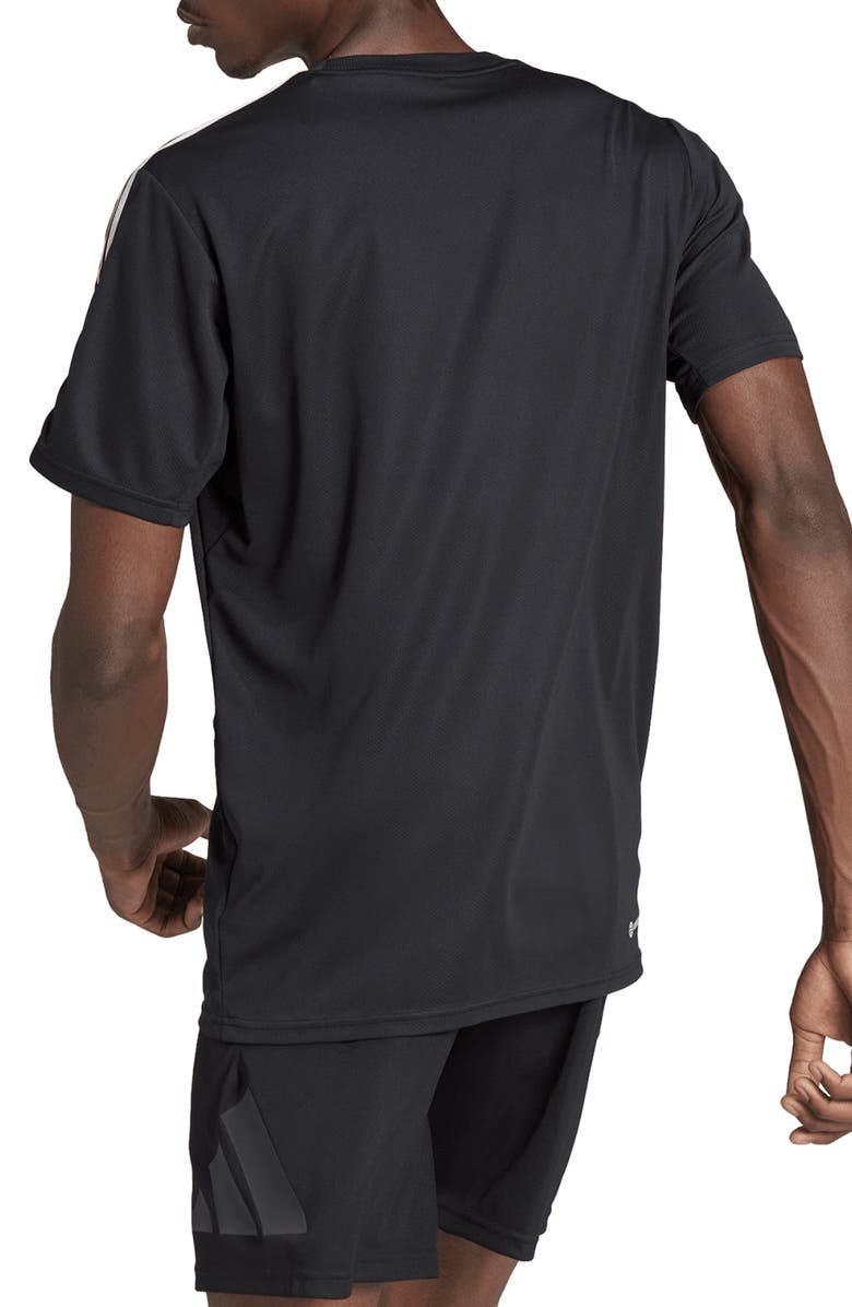 adidas Train Base 3-Stripe T-Shirt, Alternate, color,