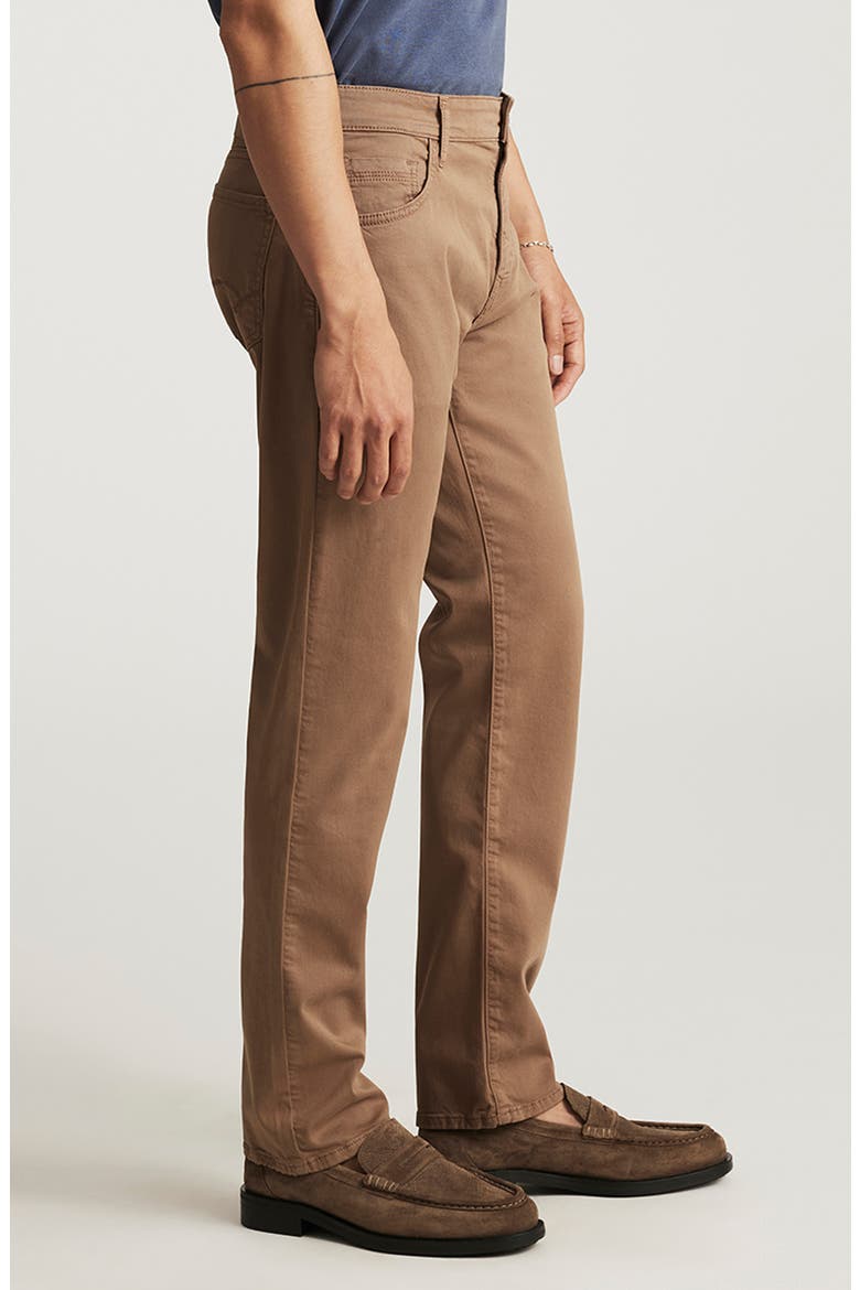 Zach Straight Leg Twill Pants, Alternate, color, SHITAKE CASUAL TWILL