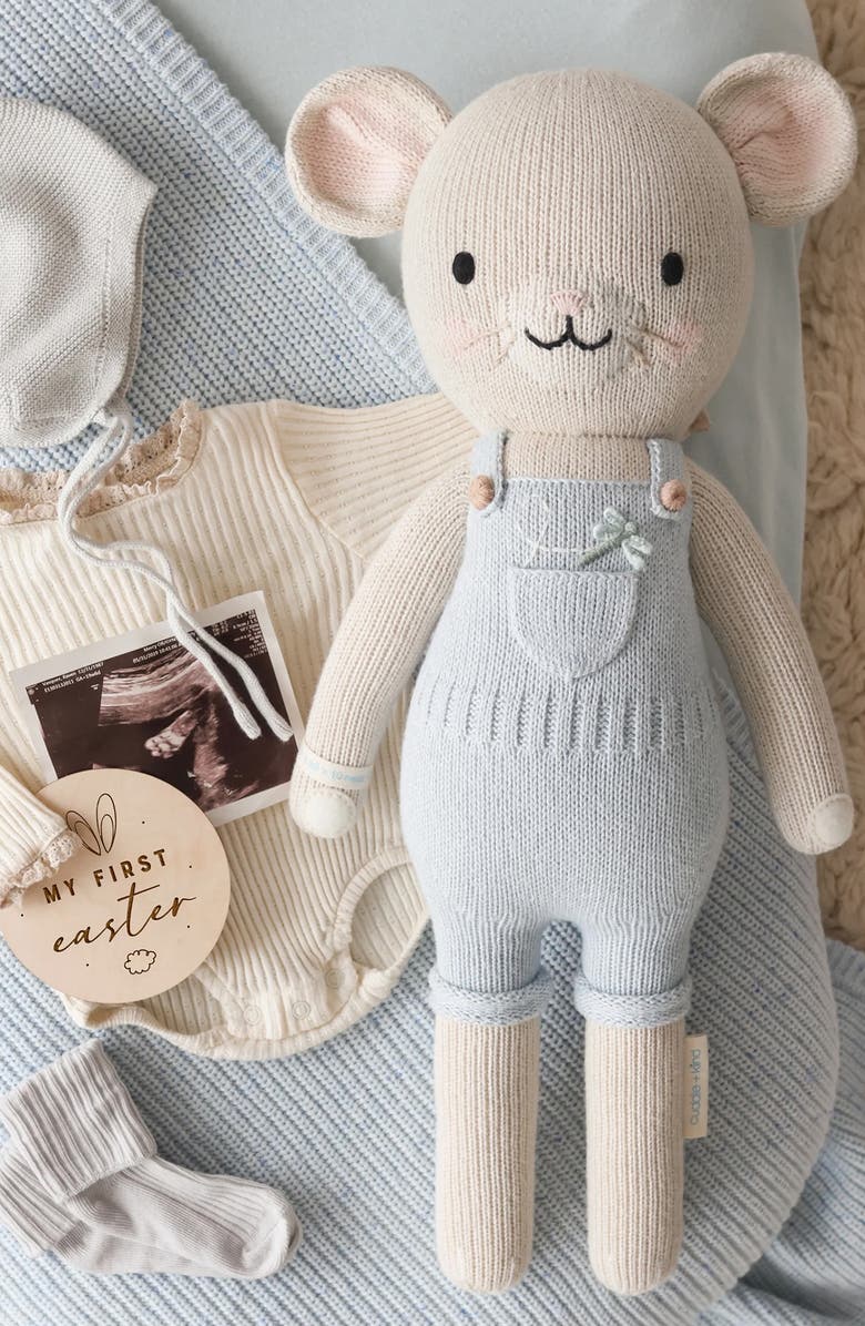 cuddle+kind Bailey the Mouse Stuffed Animal, Alternate, color, Blue