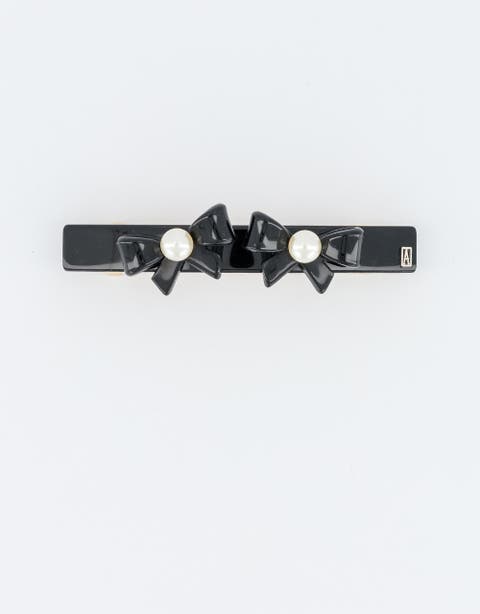 Poesie Acetate And Pearls Barrette