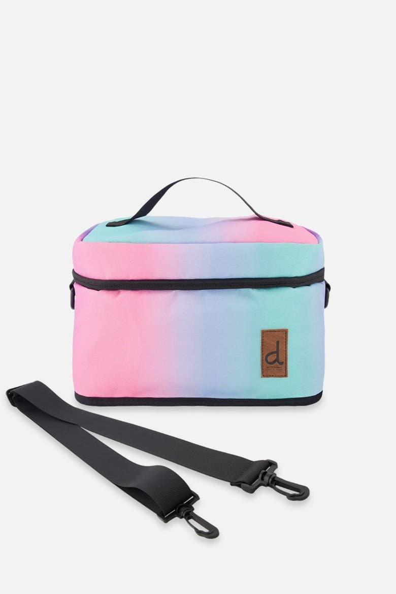 Gradient Durable Functional Spacious Lunch Box, Main, color, Blue and Mauve Gradient