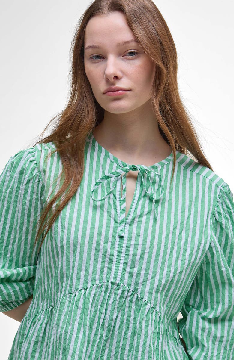 Barbour Daison Top, Alternate, color, Kelly Green Stripe