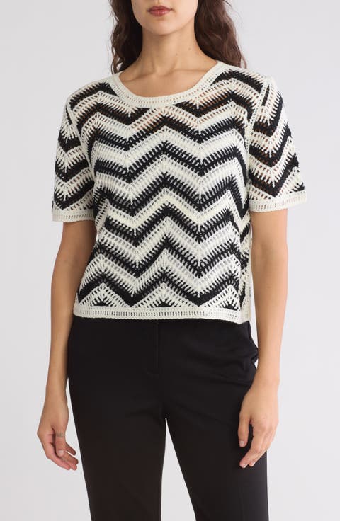 Zigzag Crocheted Sweater