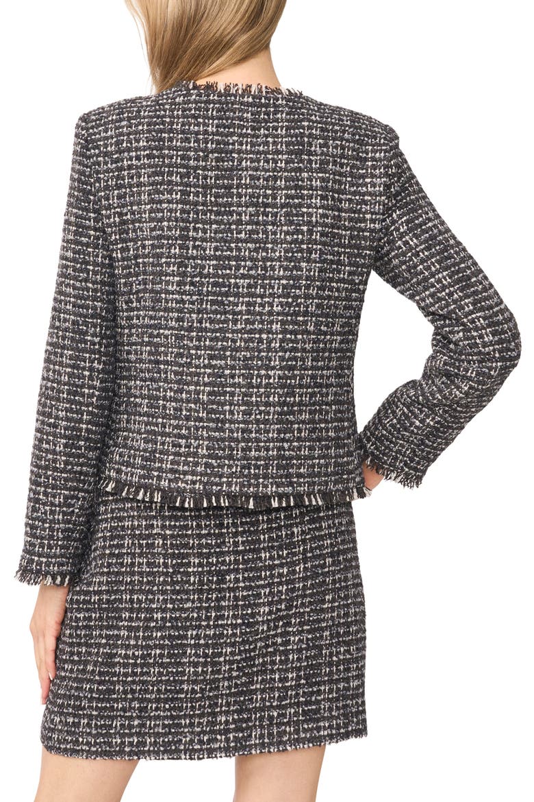 Frayed Edge Boxy Jacket, Alternate, color, CHICORY COFFEE