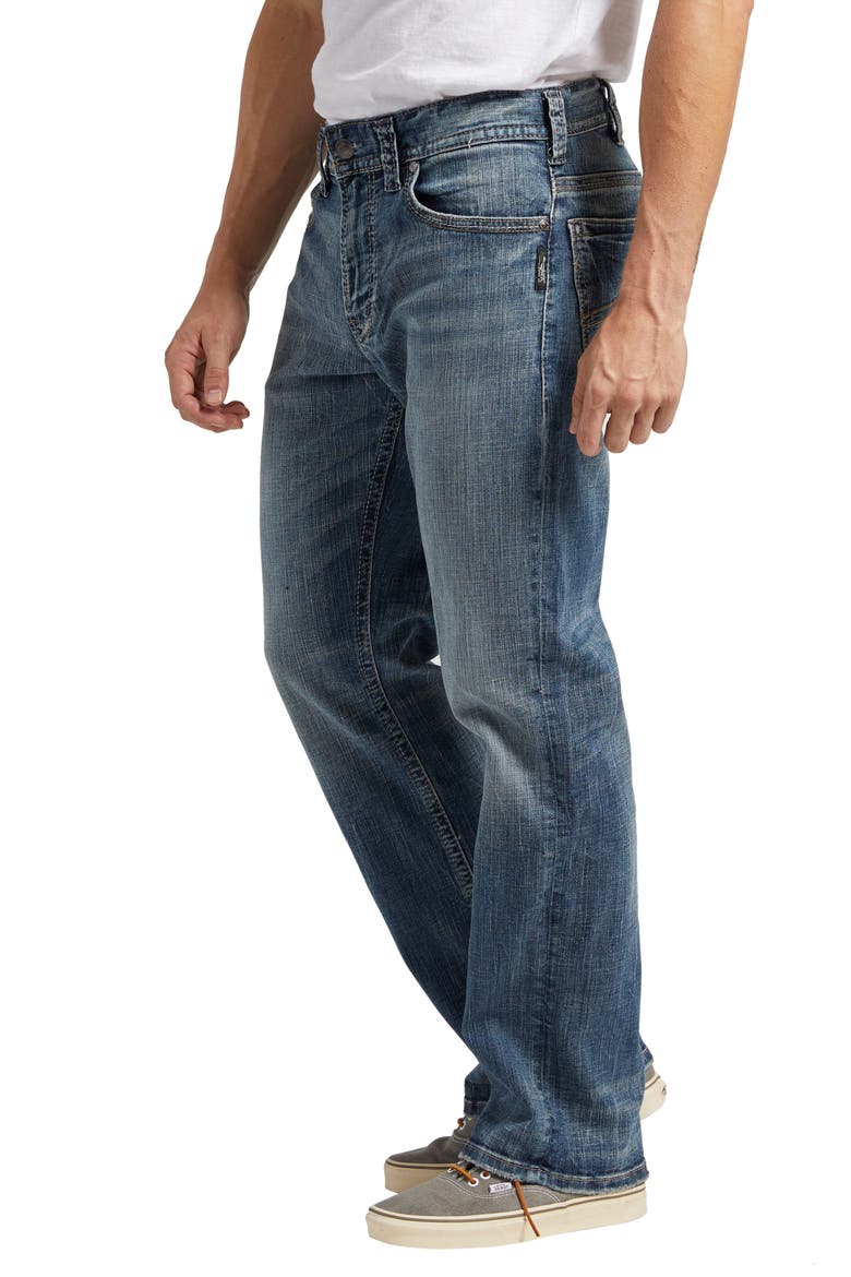 Gordie Relaxed Fit Straight Leg Jeans, Alternate, color, INDIGO
