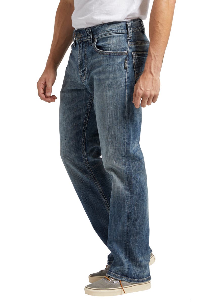 Silver Jeans Co. Gordie Relaxed Fit Straight Leg Jeans, Alternate, color, Indigo