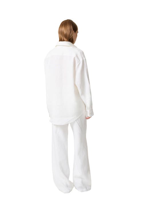 Nocturne Linen Shirt In Neutral