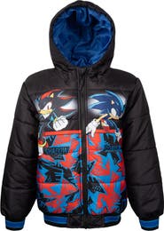 SEGA Sonic the Hedgehog Hooded Puffer Jacket