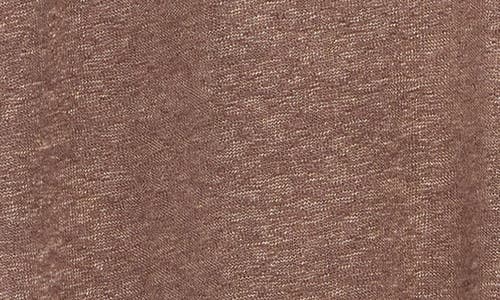 Bobeau Whipstitch Pocket T-shirt In Coffee/natural