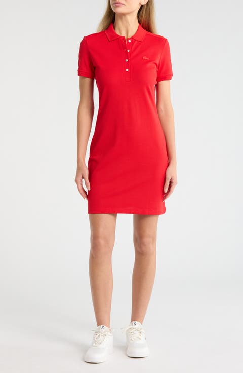 Stretch Cotton Polo Dress