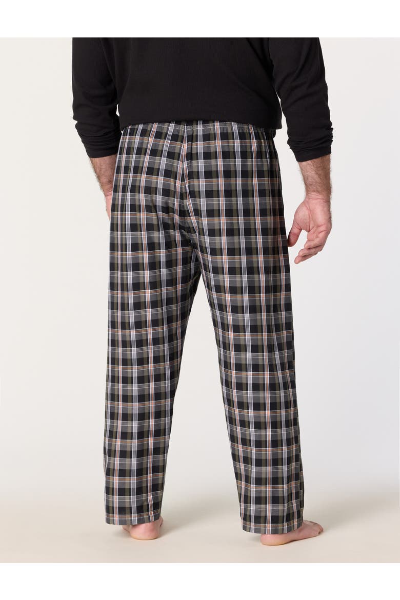 Big & Tall Woven Lounge Pants, Alternate, color, BLACK BEAUTY PLAID