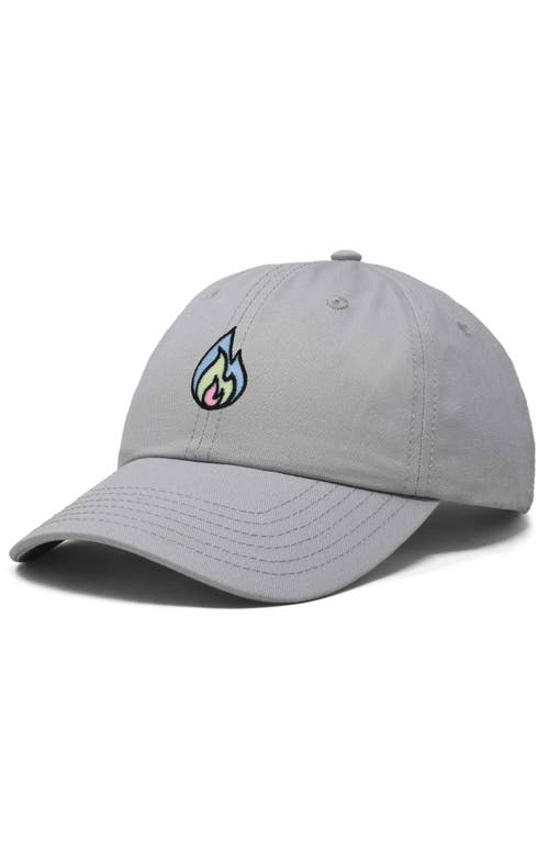 Dalix Fire Dad Hat In Gray