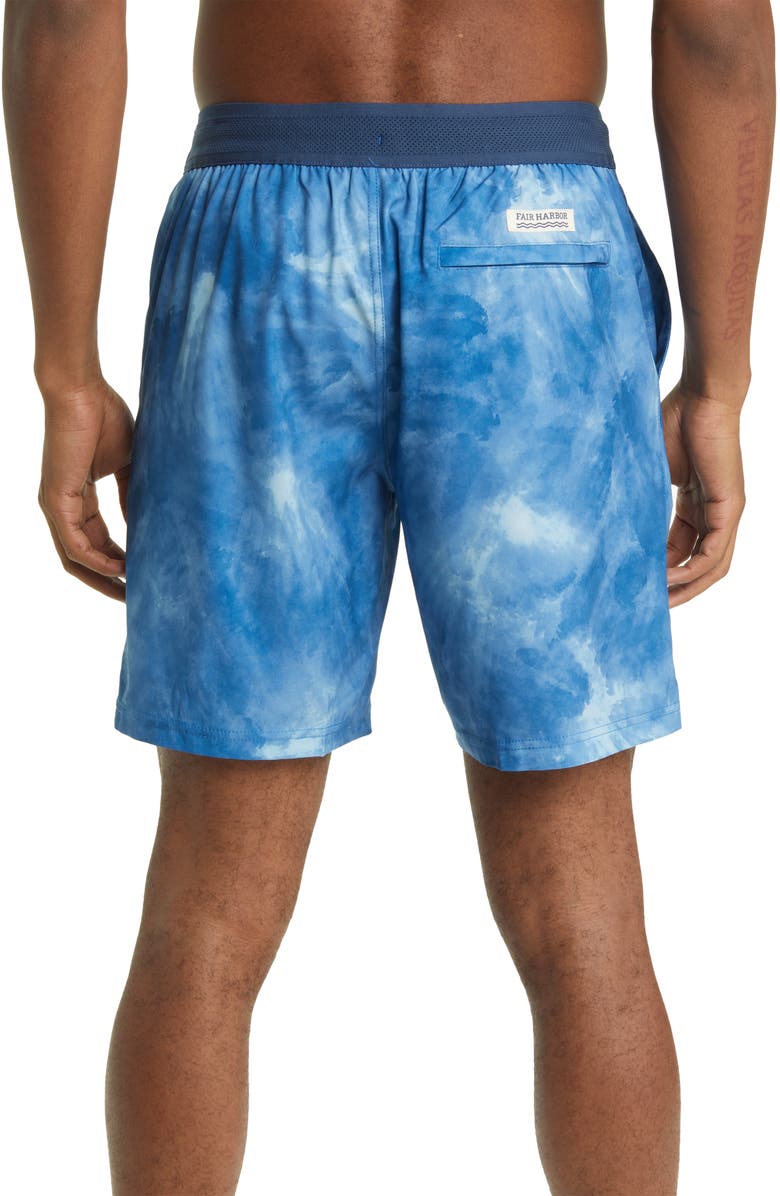 Fair Harbor The Ozone Water Repellent Board Shorts, Alternate, color, Clark Blue