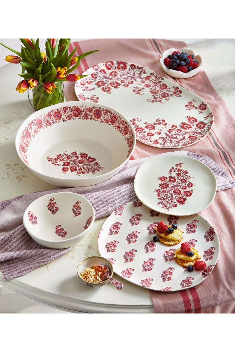 Jasmine Melamine Salad Plate Multicolor Dishwasher Safe, Alternate, color, Multicolored