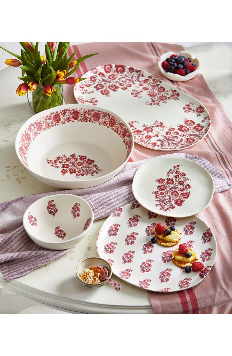 tag Jasmine Melamine Serving Bowl Multicolor Dishwasher Safe, Alternate, color, Multicolored