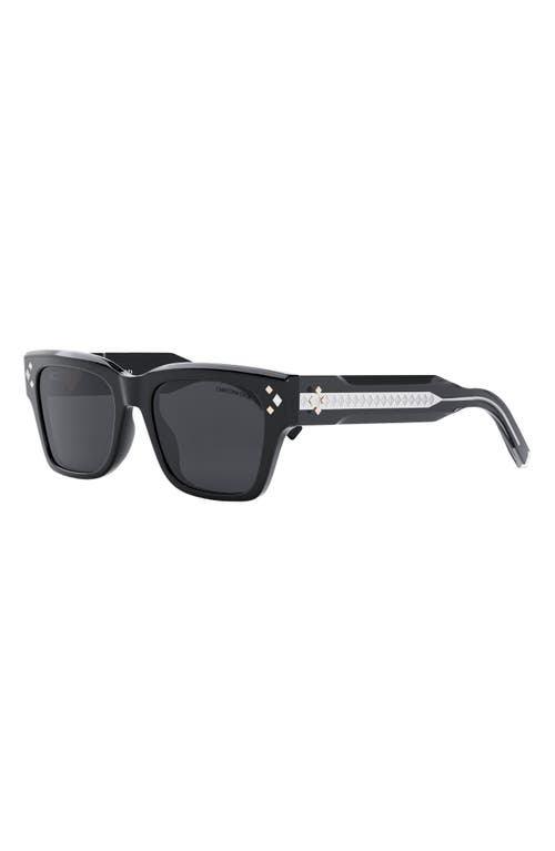 Dior Cd Diamond S6i Sunglasses In Black