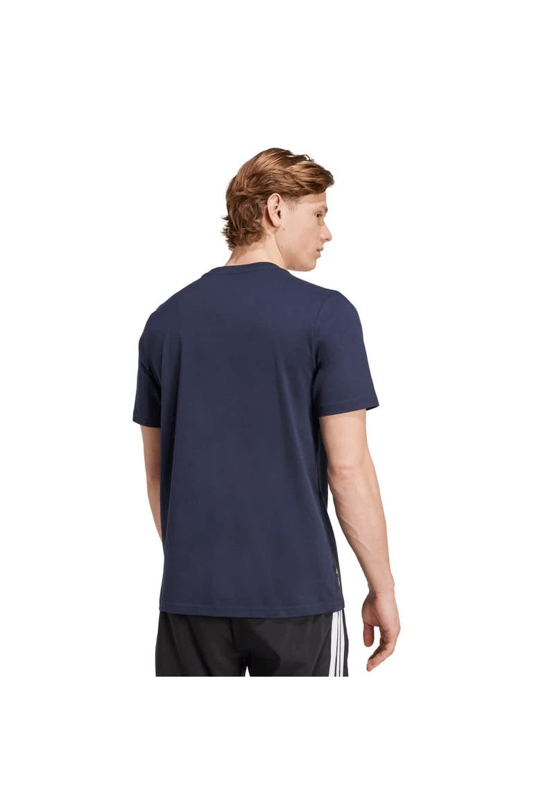 Men's adidas  Navy Real Madrid Three-Stripe Wordmark T-Shirt, Alternate, color, Navy