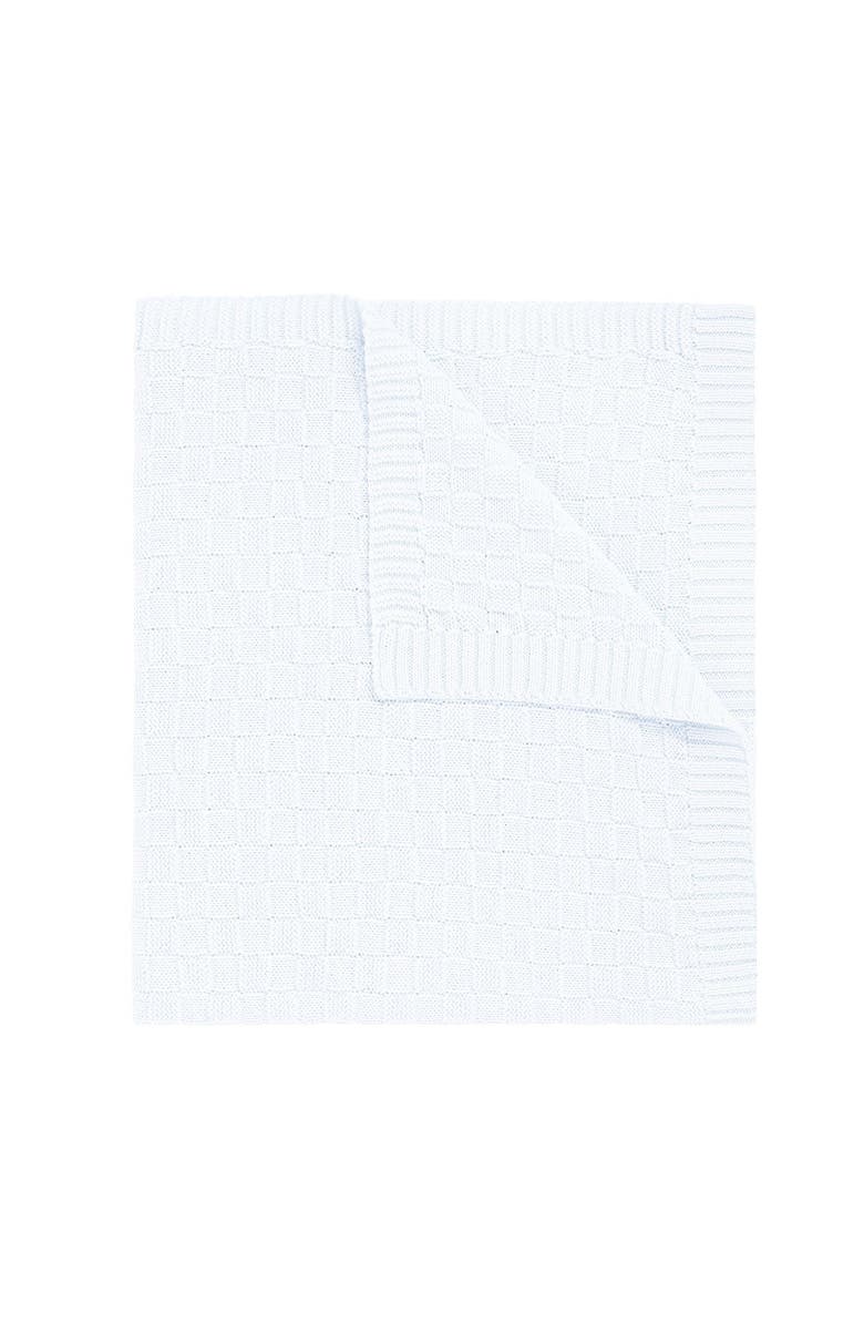 Nellapima Basket Weave Knit Blanket - Baby, Main, color, White