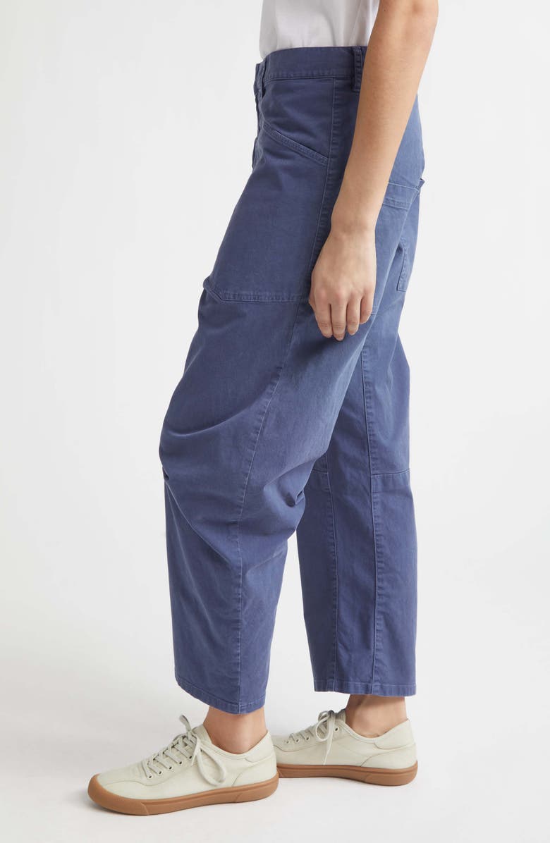 Nili Lotan Shon Stretch Cotton Pants, Alternate, color, Vintage Washed French Navy