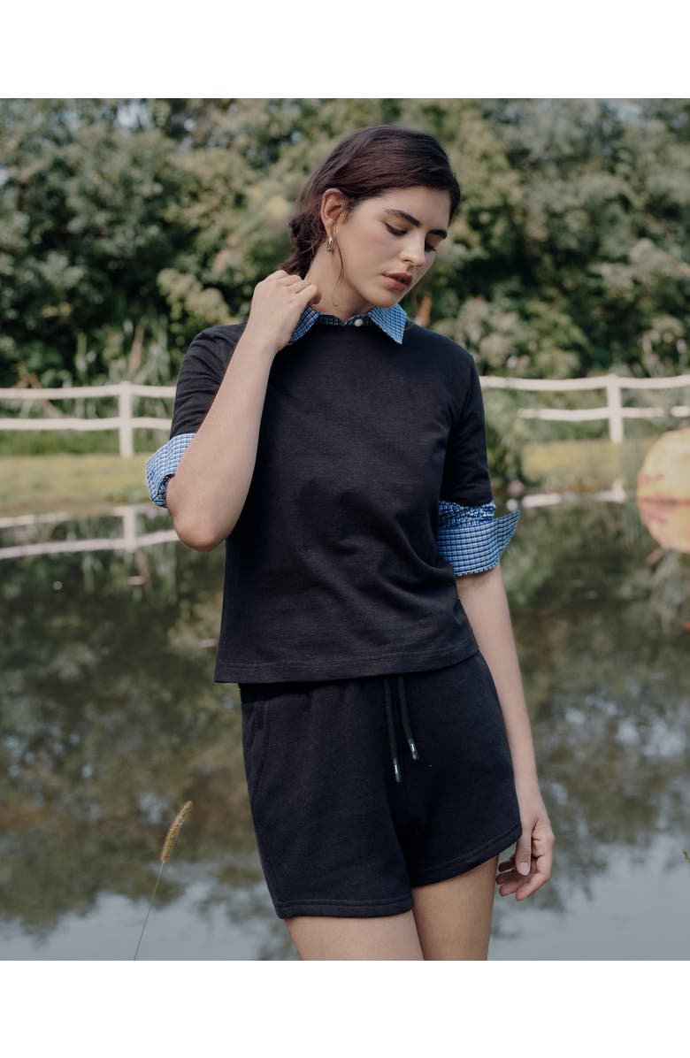 JUANA Hemp Essentials Short Sleeve Tee, Alternate, color, Black