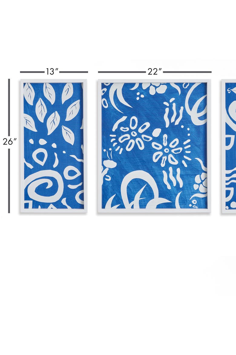 Summer Party Prints Set of 3, Alternate, color, Blue