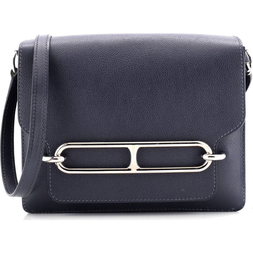 Pre-owned Hermes Hermes Roulis Bag Evercolor 23 In Blue