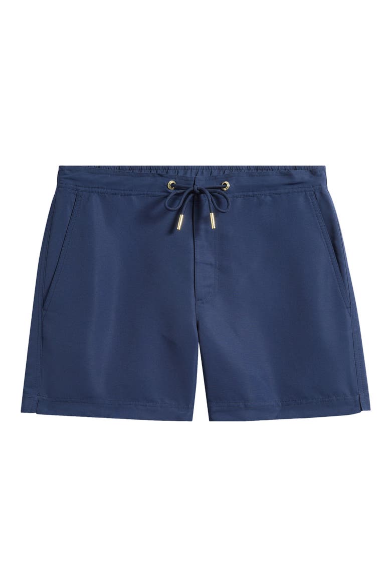 Oceano Drawstring Swim Trunks, Alternate, color, NAVY