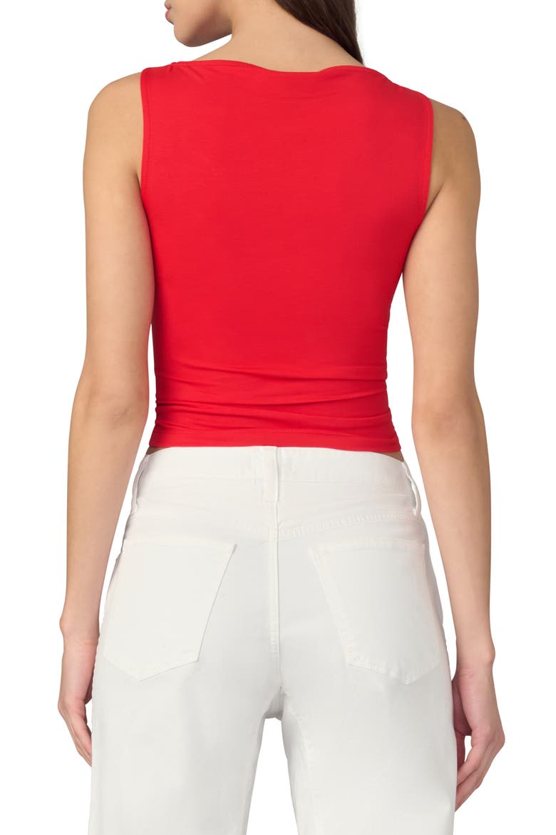 Boatneck Tank Top, Alternate, color, CHERRY RED