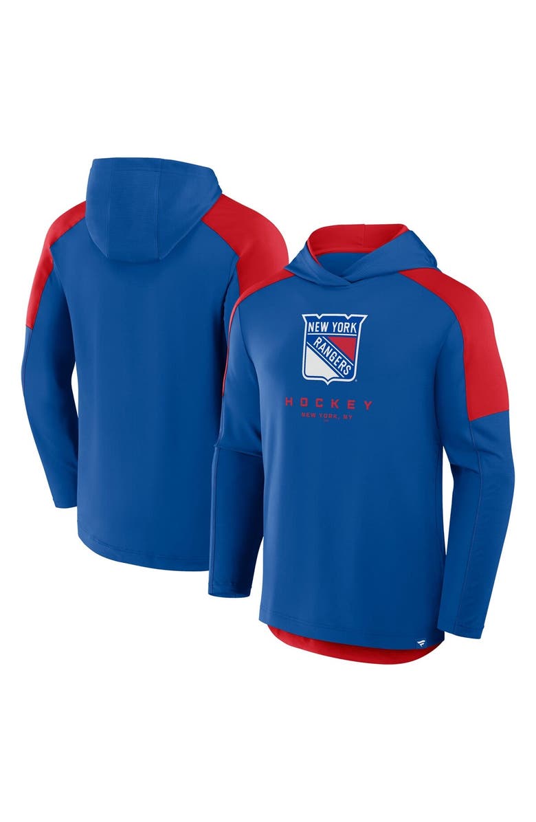 FANATICS Men's Fanatics Blue New York Rangers Meta Game Transitional Pullover Hoodie, Main, color, Blue