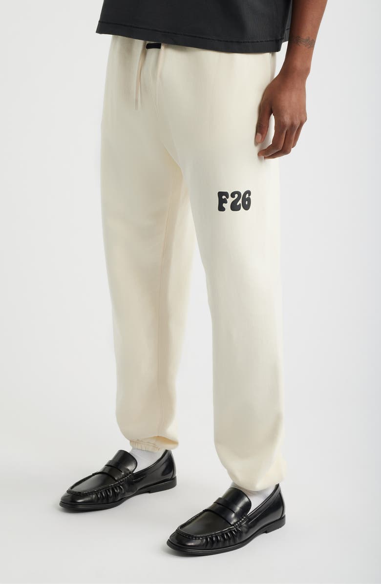 Fear of God Essentials Classic Fleece Sweatpants, Alternate, color, Washed Ivory