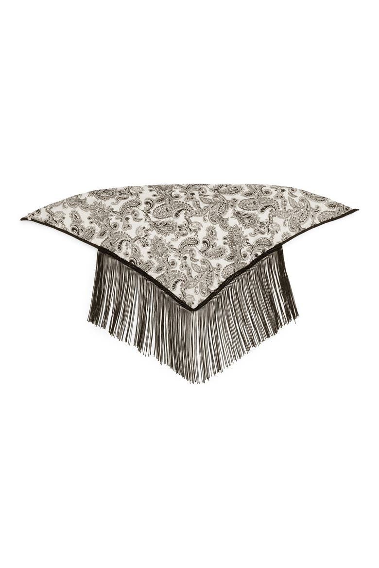 Paisley Fringe Bandana, Alternate, color, IVORY MULTI