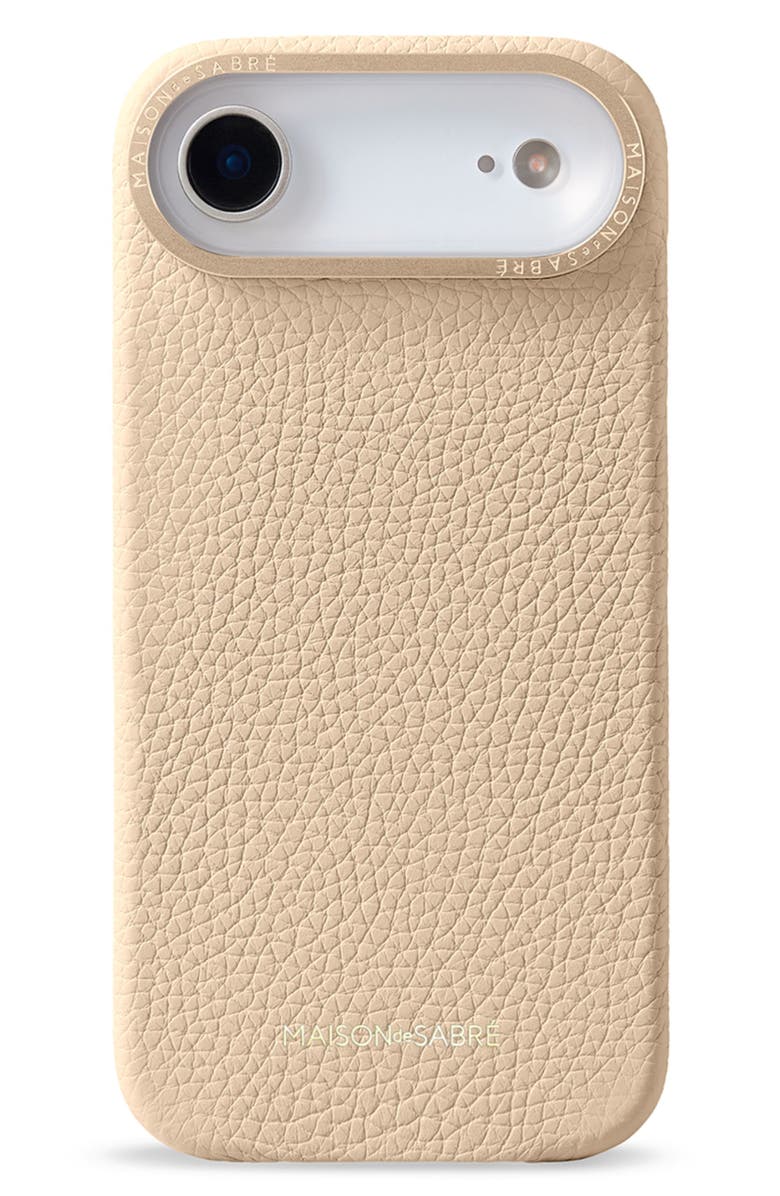 MAISON de SABRÉ Leather Phone Case, Main, color, Saharan Nude