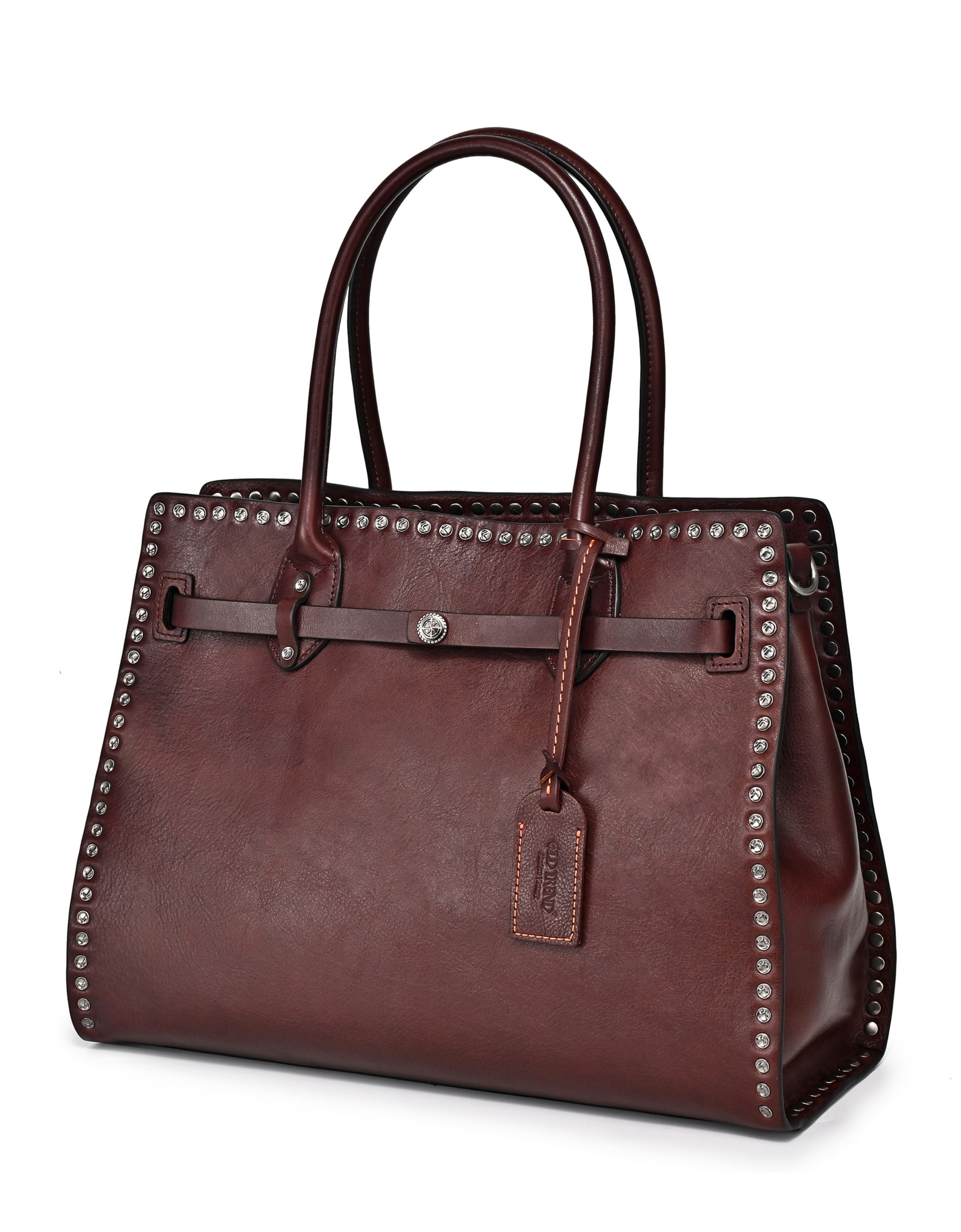 Westland Genuine Leather Textured Heritage Tote, Alternate, color, Coffee