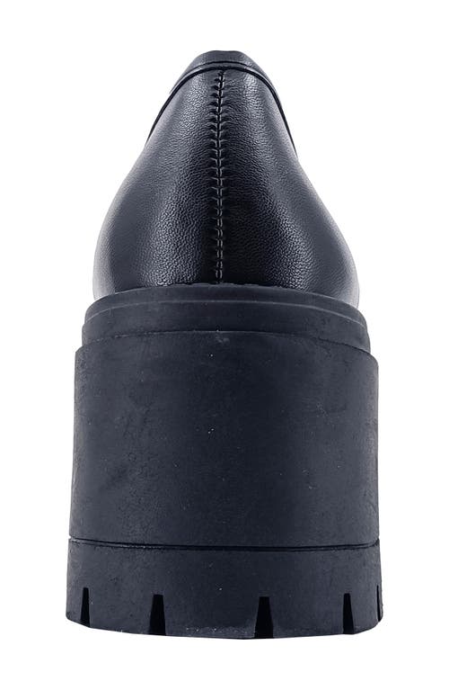 Shushop Tahiti Platform Loafer In Black