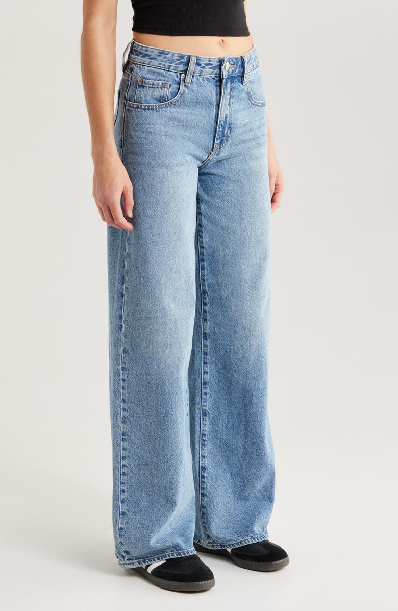 PacSun Shireen Baggy High Waist Jeans, Alternate, color, Med Wash