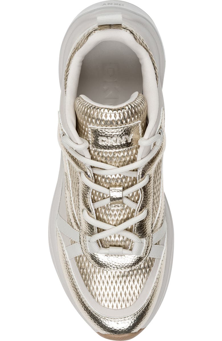 DKNY Juna Sneaker, Alternate, color, White Gold