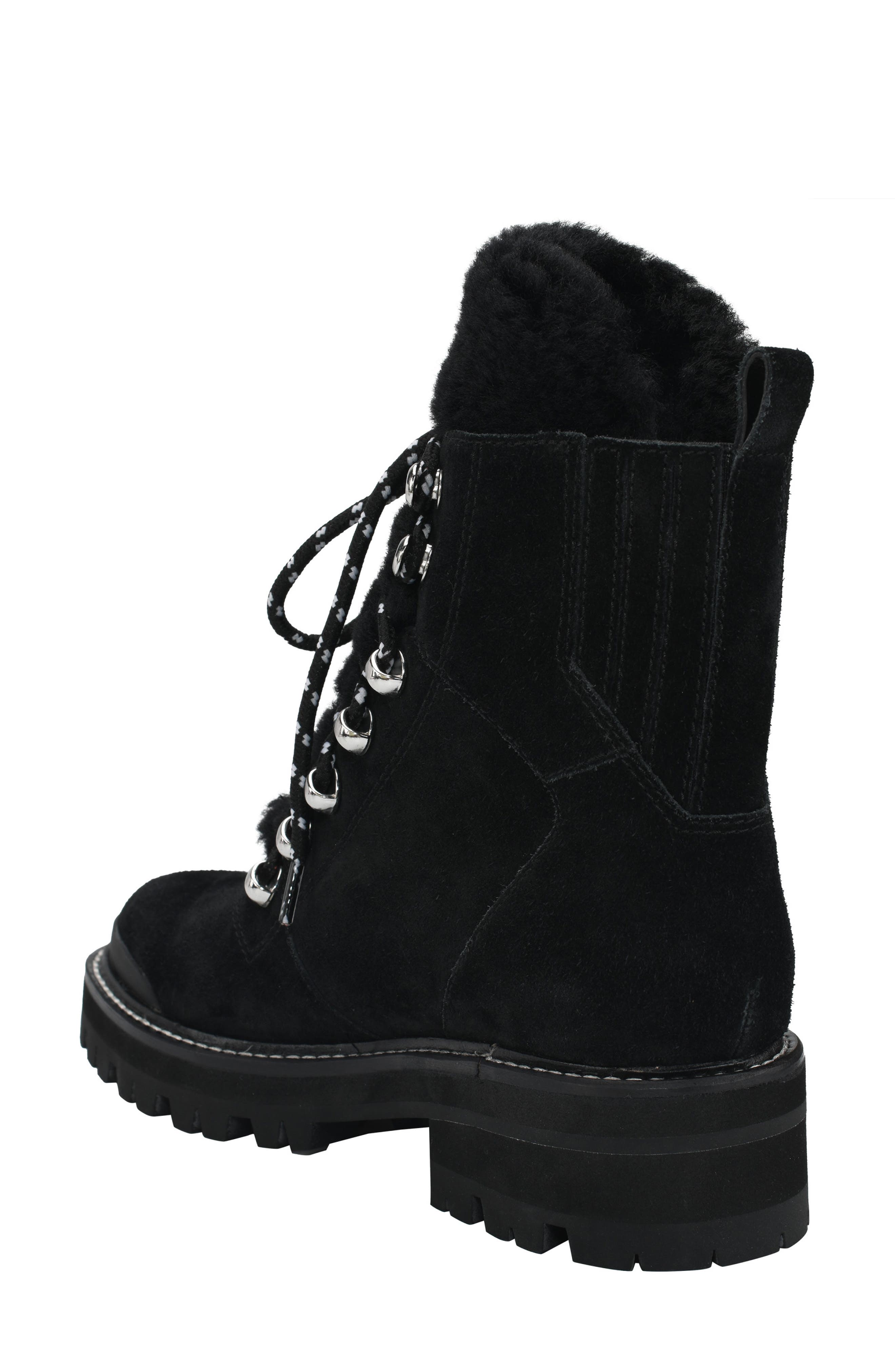 Marc Fisher LTD Izzie Genuine Shearling Lug Sole Boot, Alternate, color, 