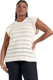 June + Vie Ruffled Sleeve Top