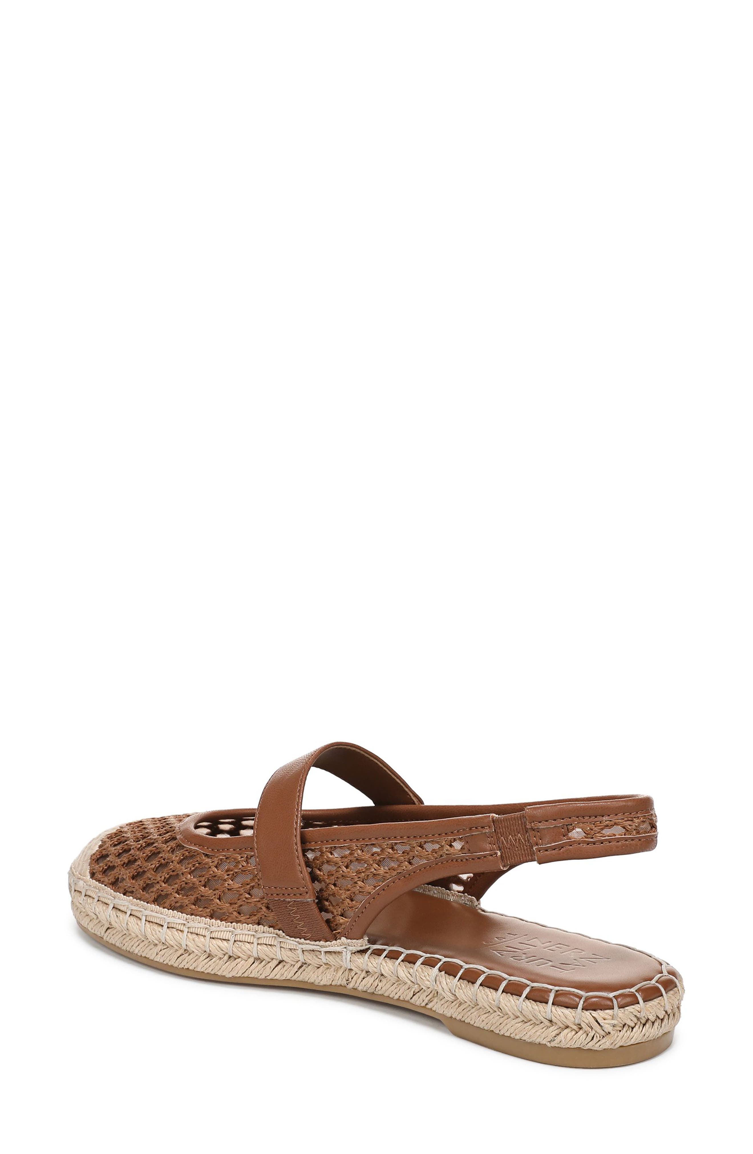 Naturalizer Jolie Slingback Espadrille Flat, Alternate, color, Walnut Wake