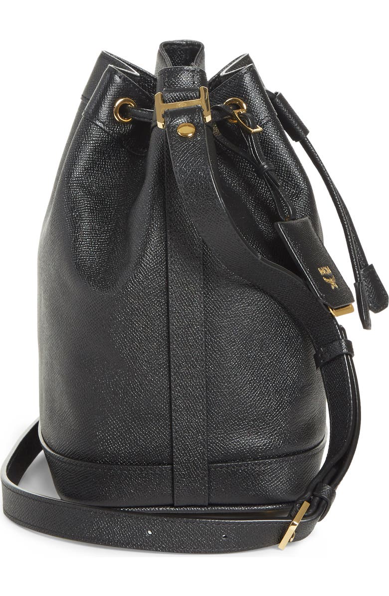 MCM Small RGB Leather Drawstring Bag, Alternate, color,