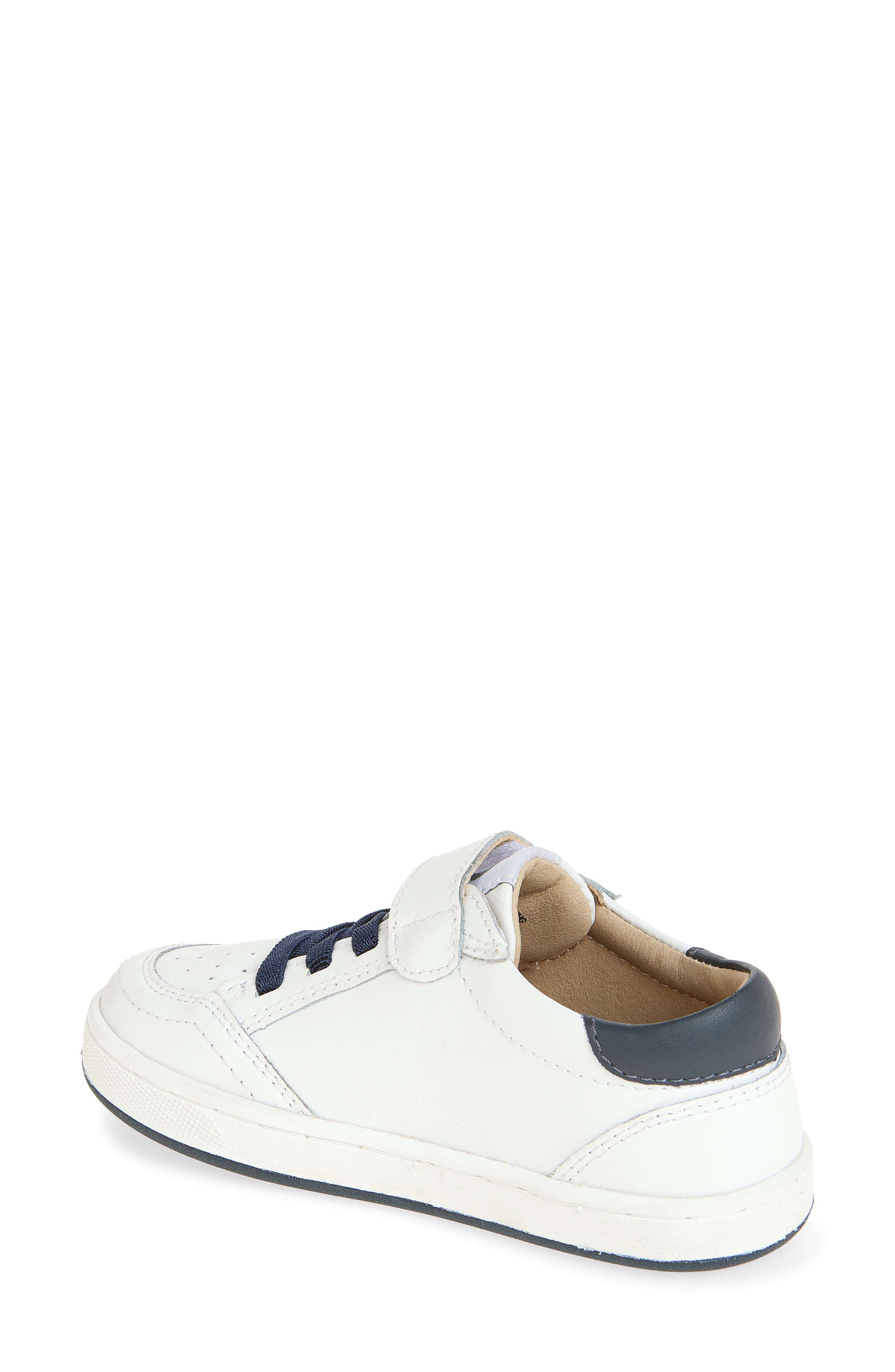 Kids' Platinum Runner Sneaker, Alternate, color, SNOW/GRIS/NAVY