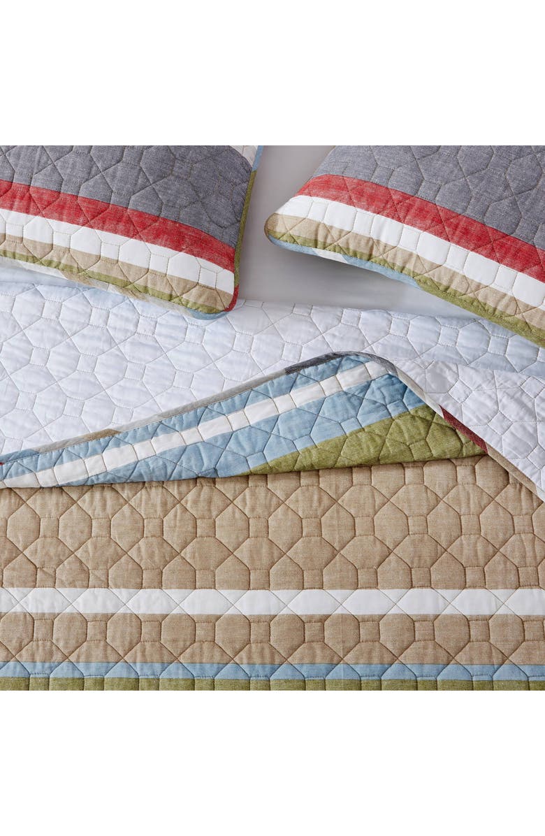 Eddie Bauer Salmon Ladder Twin Daybed Quilt & Sham Set, Alternate, color, Navy Multi