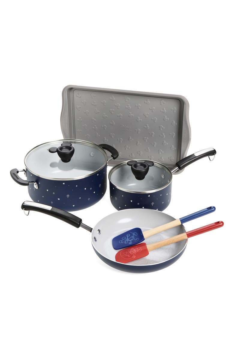 FARBERWARE Disney 8-Piece Cookware Set, Main, color, Blue