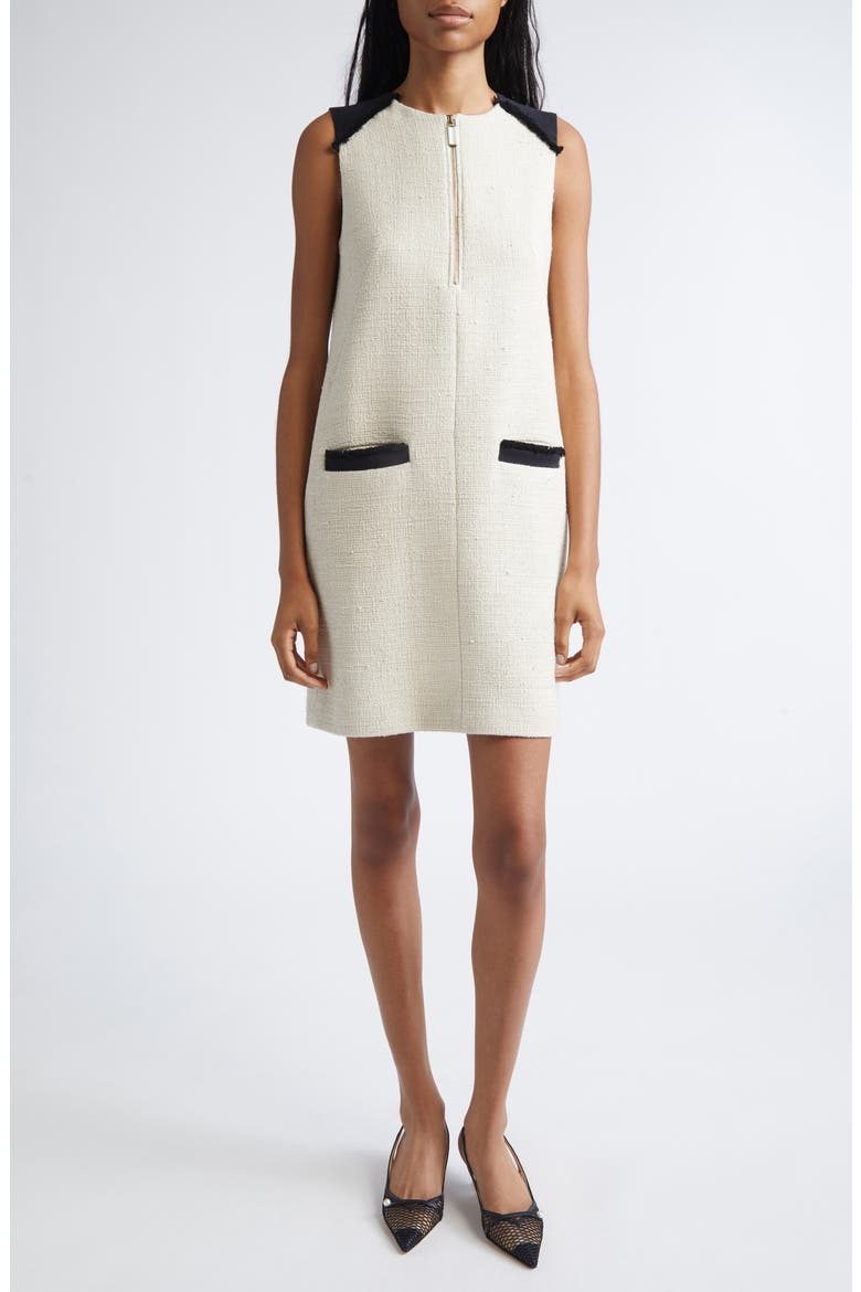 Mito Tweed Sheath Dress, Main, color, BEIGE